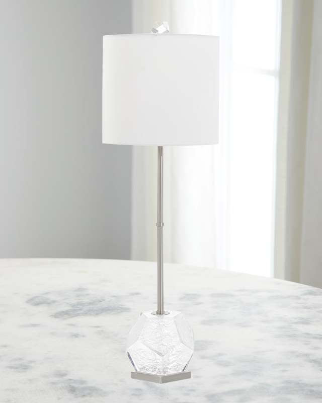 Faceted Acrylic Buffet Lamp