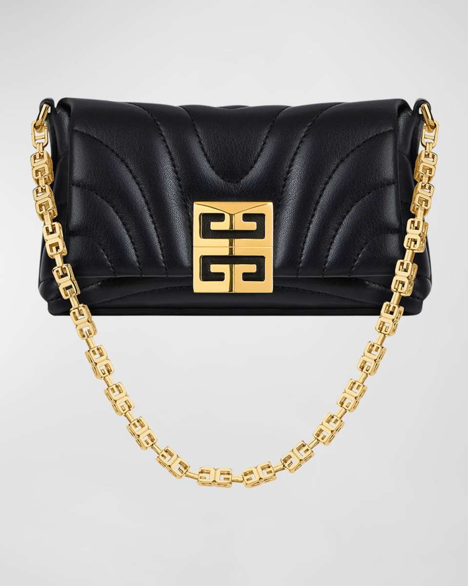 4G Soft Wallet on Chain in Quilted Leather