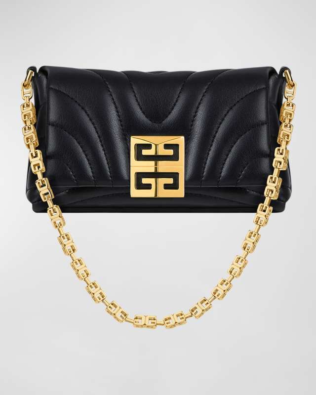 4G Soft Wallet on Chain in Quilted Leather