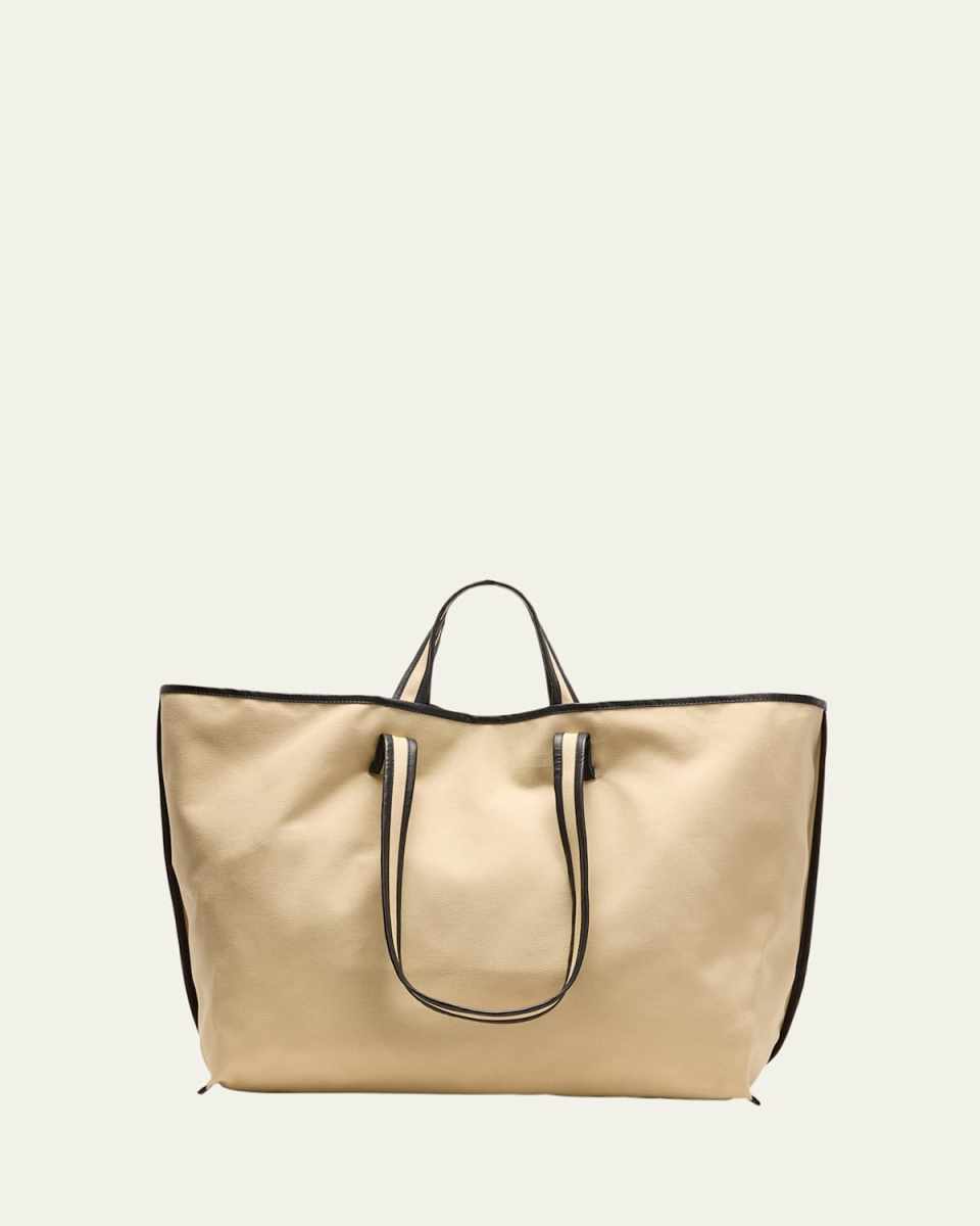 East-West Canvas Tote Bag