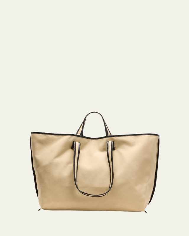 East-West Canvas Tote Bag