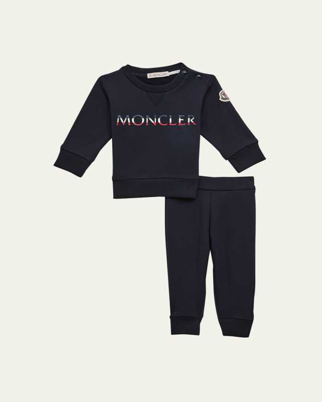 Kid's Logo-Print Sweatshirt & Joggers Set, Size 3M-24