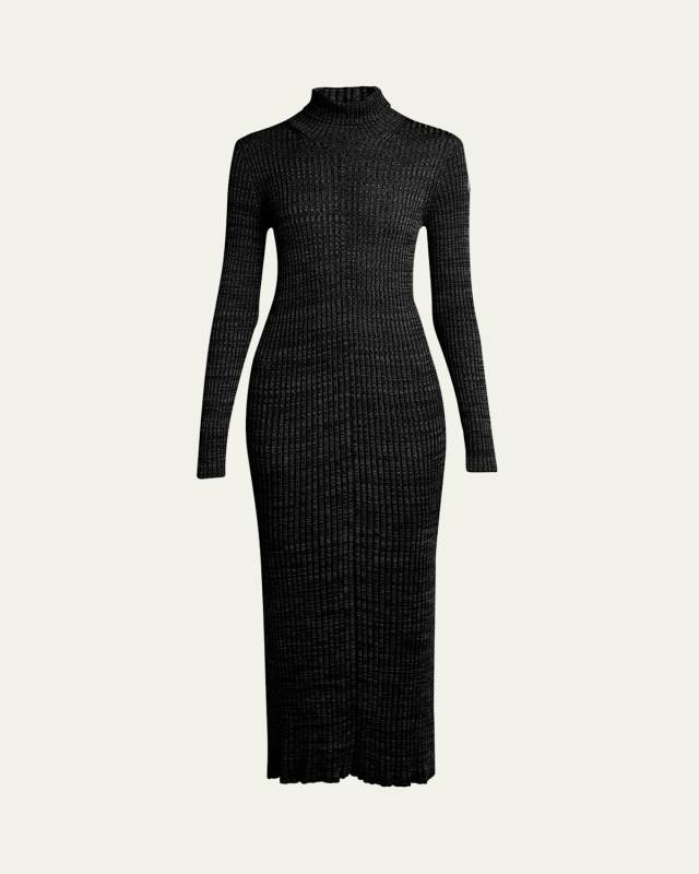 Extra Fine Wool Ribbed Turtleneck Sweater