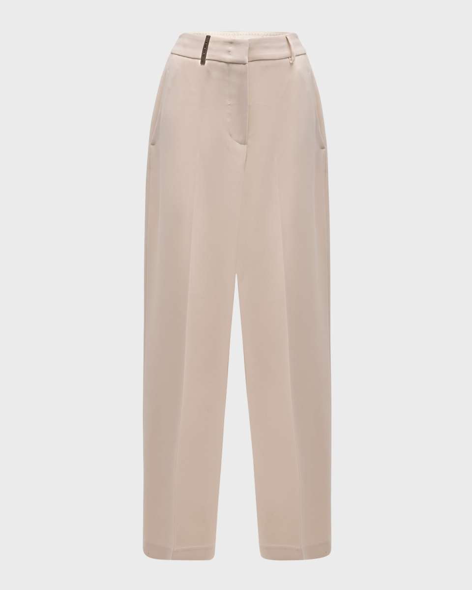 High-Rise Tapered Pants