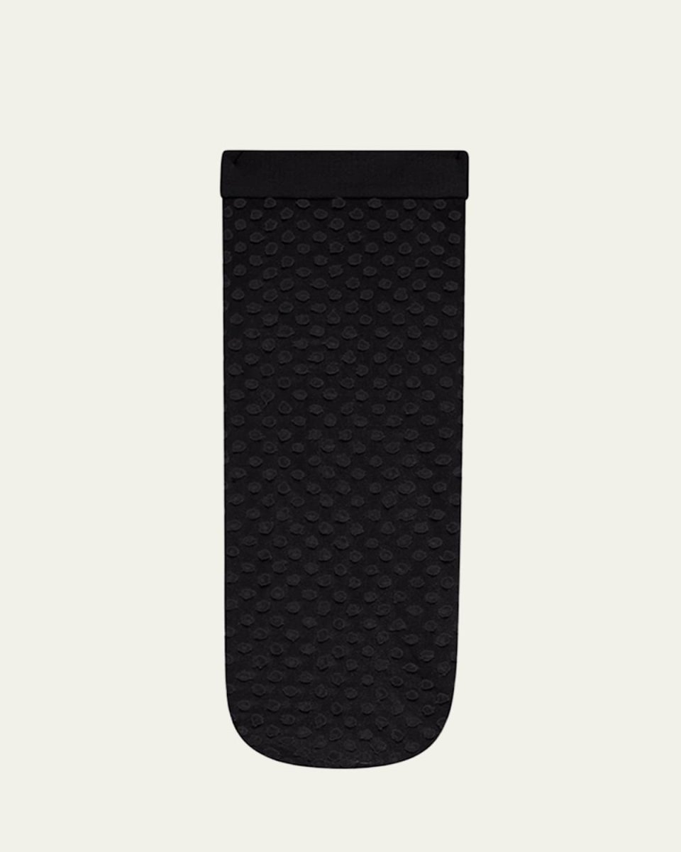 Satin Touch Swiss Dot Ankle Socks