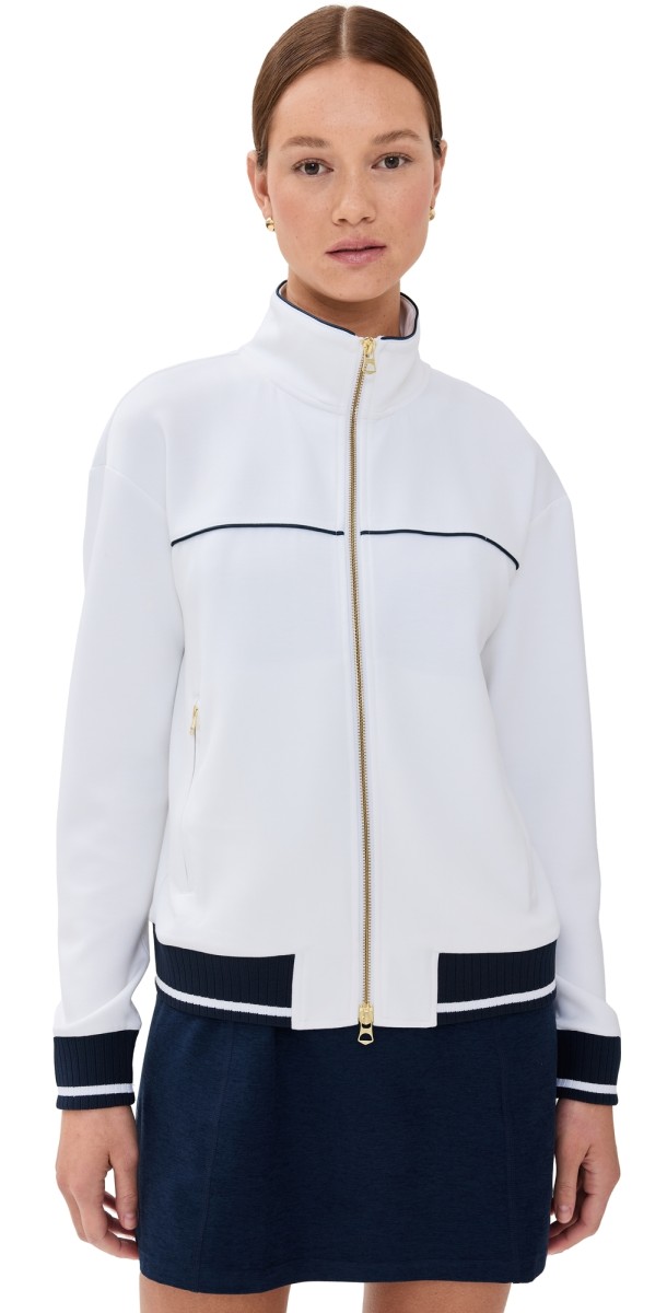 Varley Vivian Jacket White/Blue Nights
