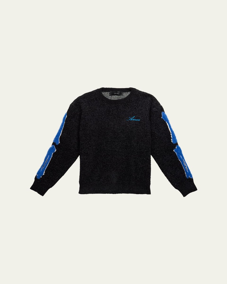 Boy's Bones Crewneck Sweatshirt, Size 4-12