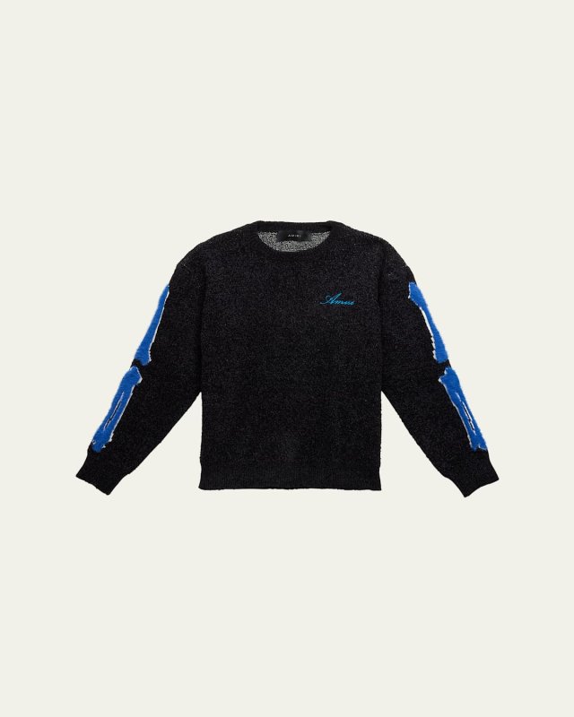 Boy's Bones Crewneck Sweatshirt, Size 4-12