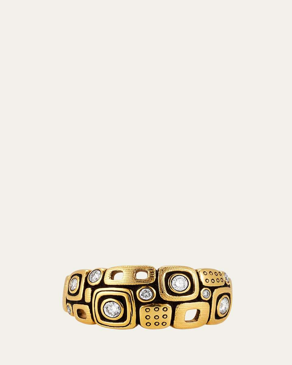 Little Windows Dome Ring in 18K Yellow Gold