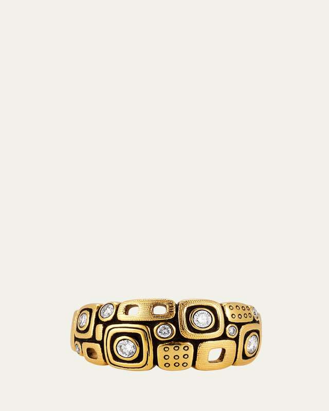 Little Windows Dome Ring in 18K Yellow Gold