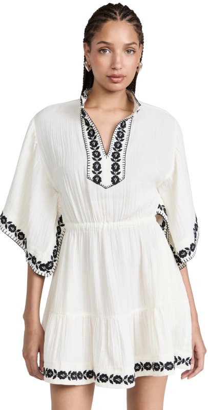 Sea Katya Embroidered Cover Up White