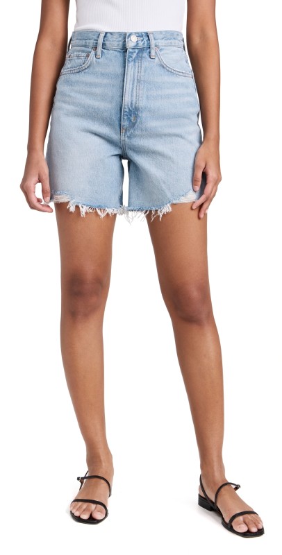 AGOLDE Stella High Rise Baggy Shorts Agreement