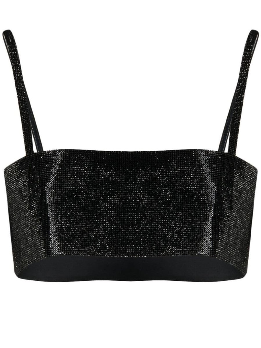 Charlotte crystal-embellished top