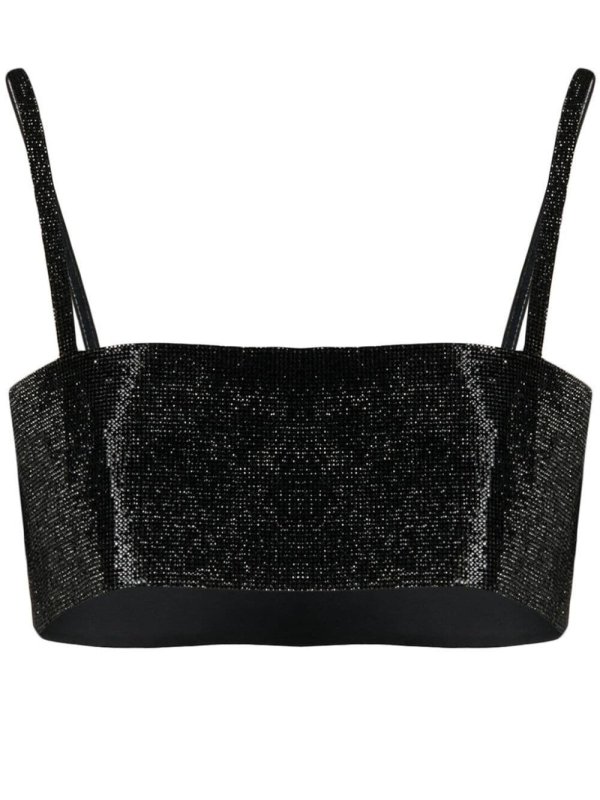 Charlotte crystal-embellished top