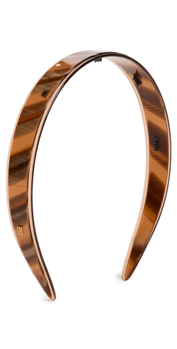 Alexandre de Paris Headband Brown