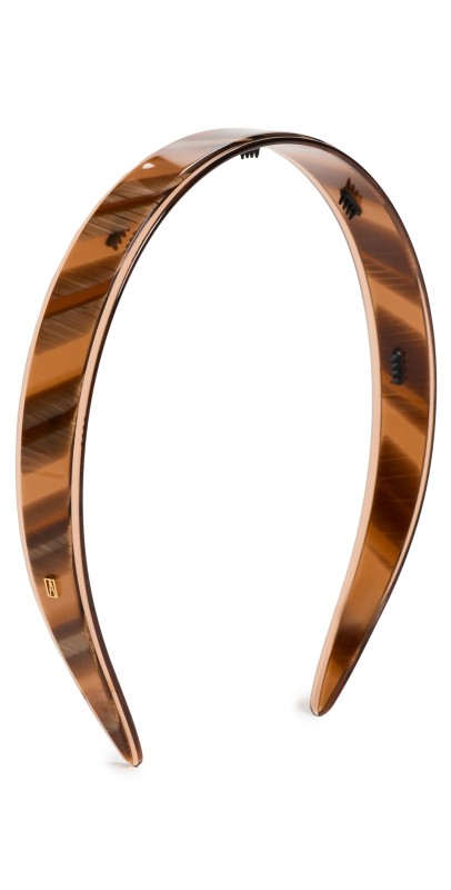 Alexandre de Paris Headband Brown