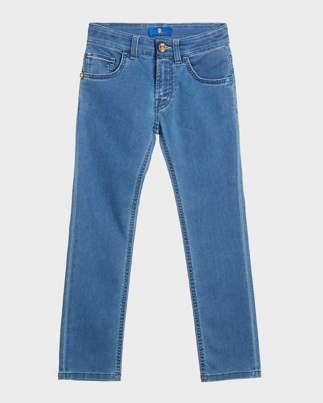 Boy's Straight Leg Denim Jeans, Size 6-