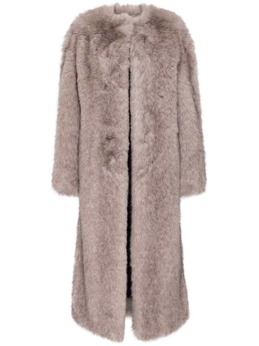 faux-fur coat