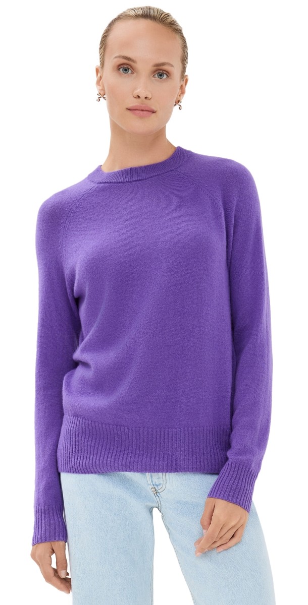 Christopher Esber Monument Open Twist Sweater Grape