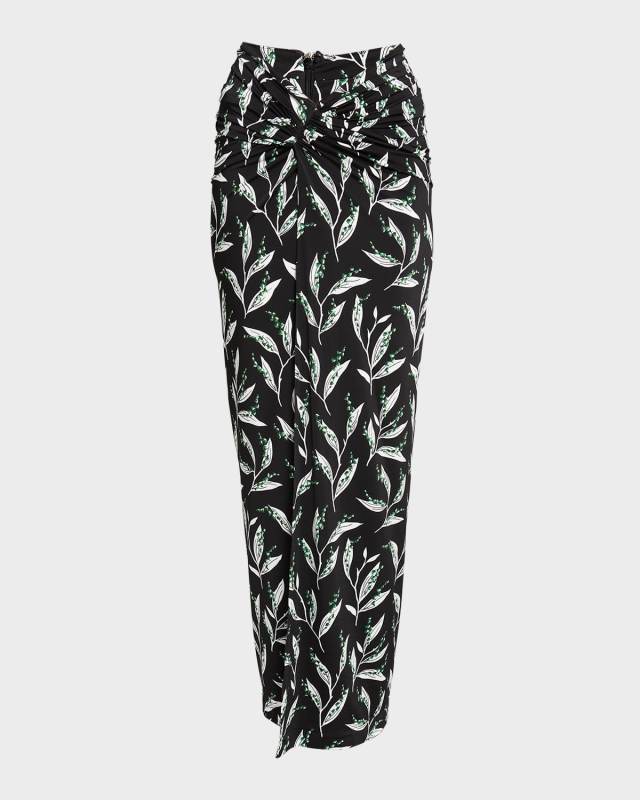Draped Midi Skirt