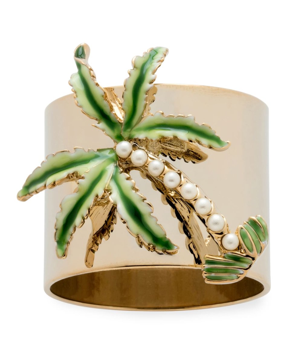 Palm Tree Napkin Rings, Set of 2