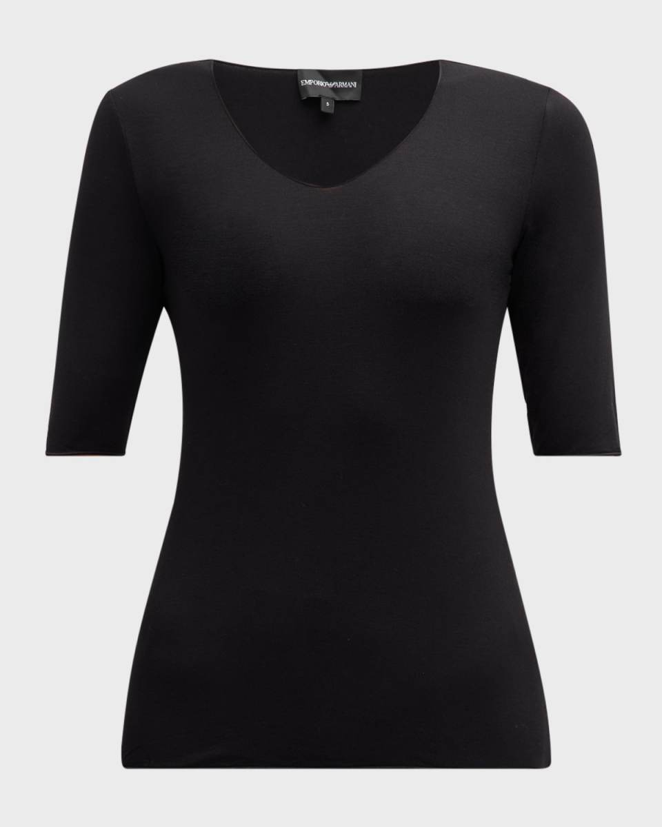 Fitted Jersey Top