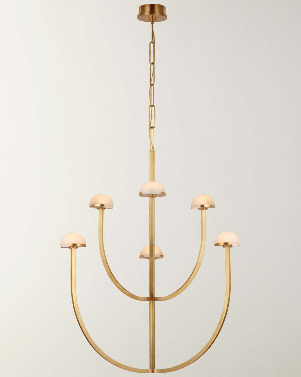 Pedra Large Two-Tier Chandelier By Kelly Wearstler