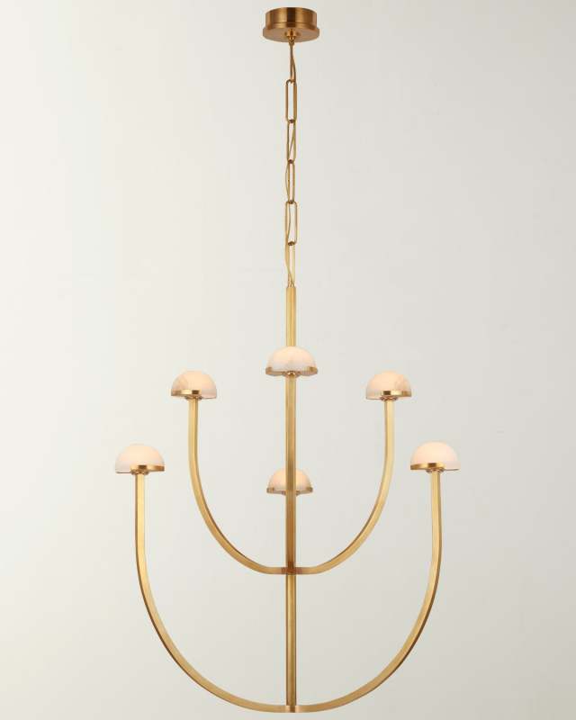 Pedra Large Two-Tier Chandelier By Kelly Wearstler