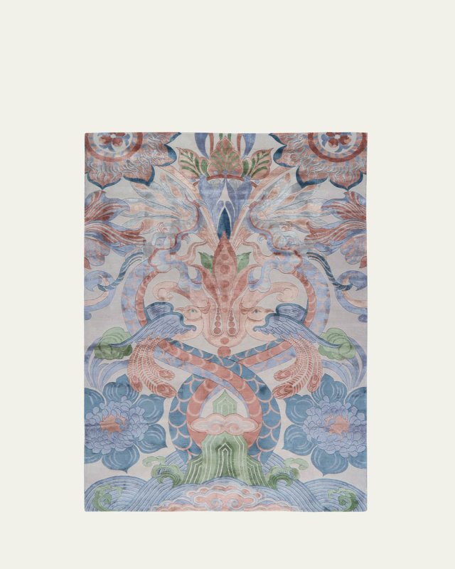 Secret Garden Hand-Knotted Rug, 8' x 10'