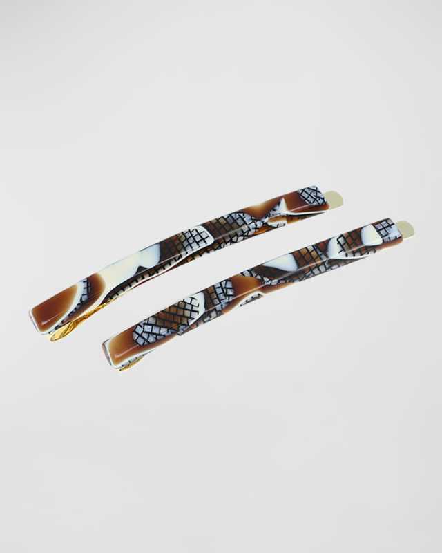 Patterned Bobby Pin Pair