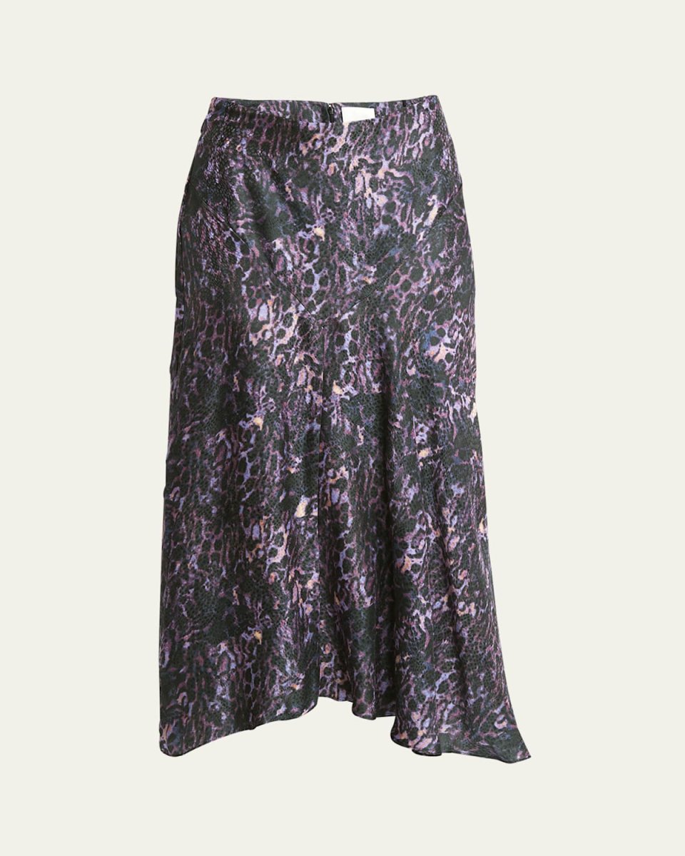 Lisanne Silk Printed Midi Skirt