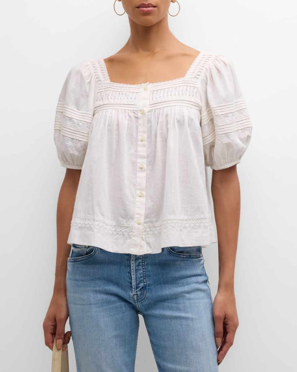 The Keepsake Rose Embroidered Top
