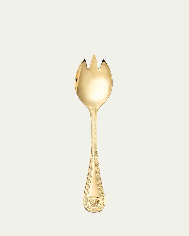 Medusa Gold-Plated Serving Fork