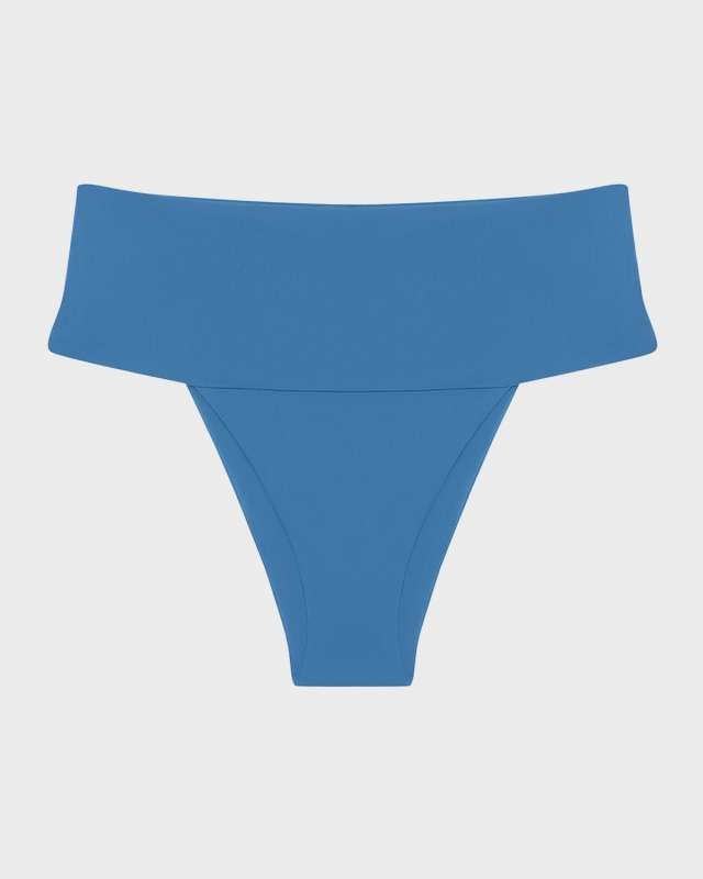 Solid Jessica Full High-Waist Bikini Bottoms
