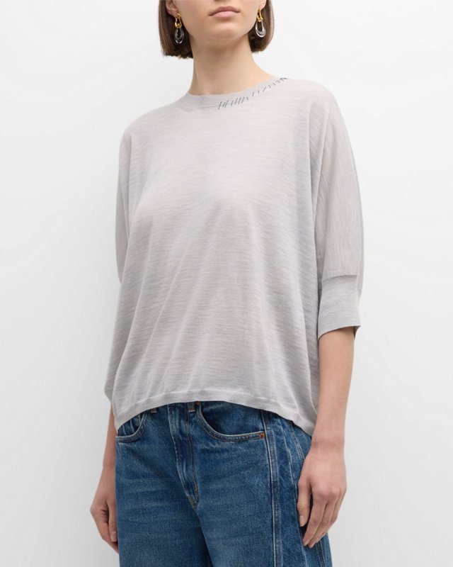 Roundneck Sweater with Seam Details