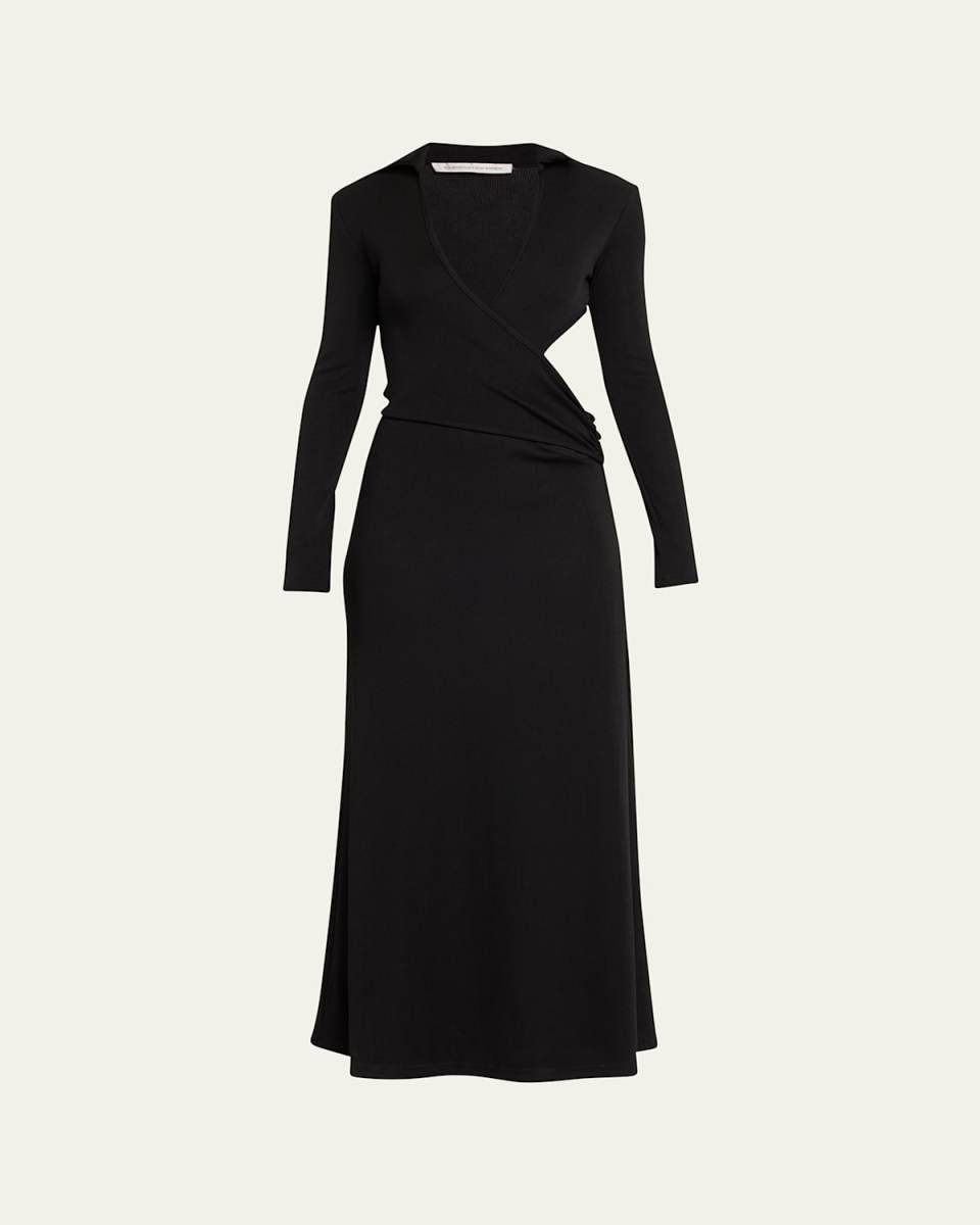 Archer Interlock Fran Cutout Wrap Dress
