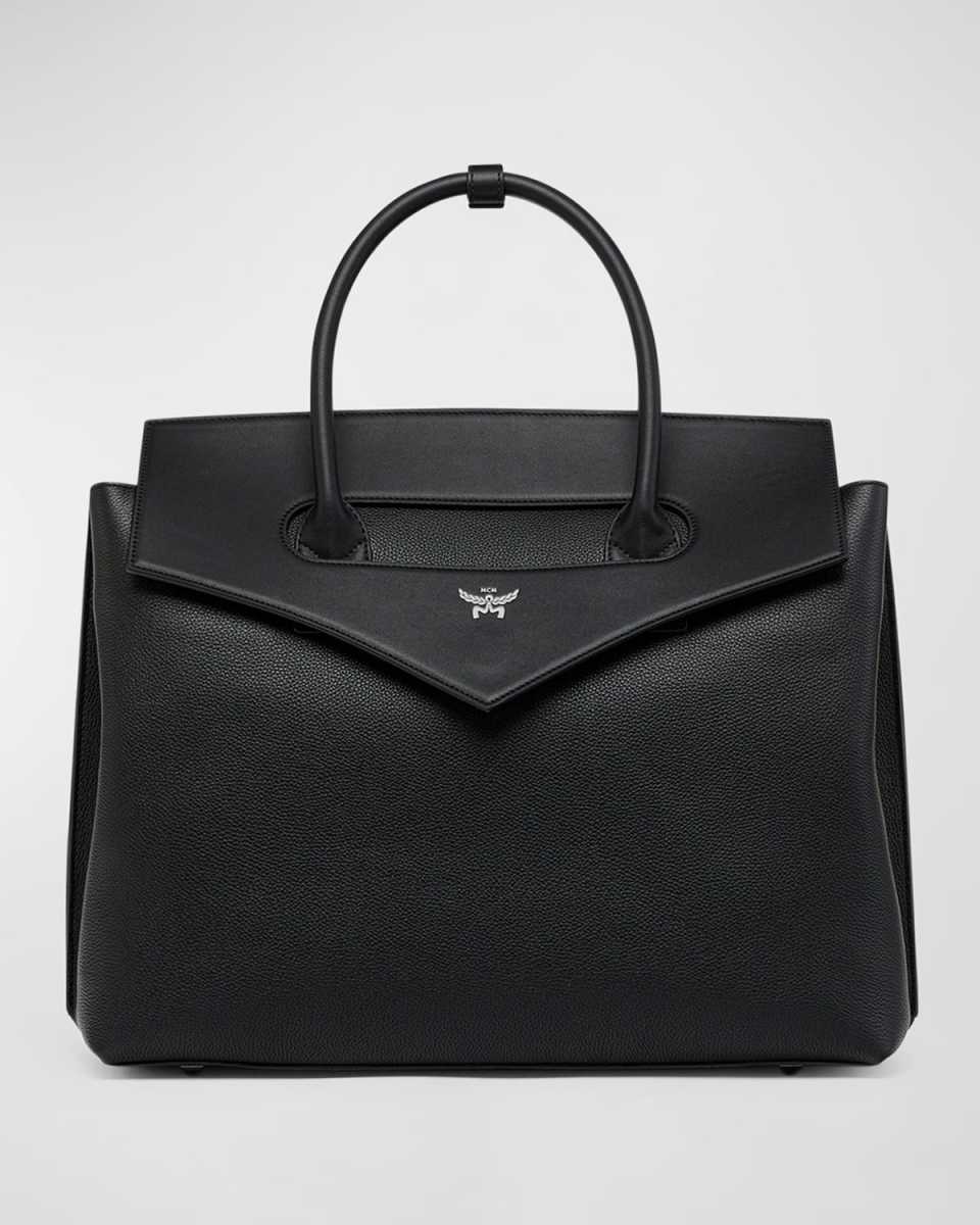 XL Diamond Calf Leather Tote Bag
