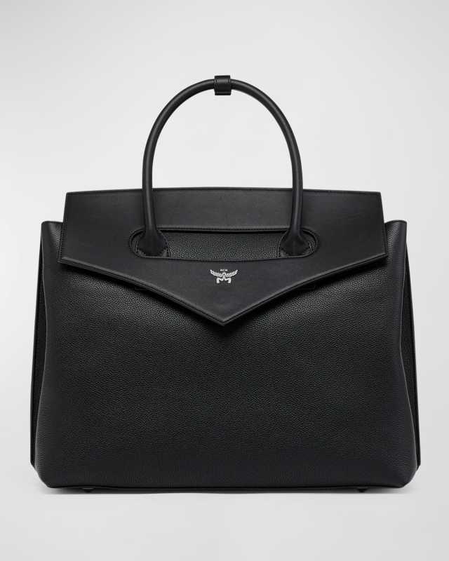 XL Diamond Calf Leather Tote Bag