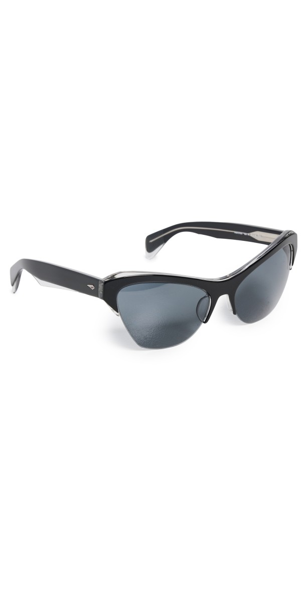 rag & bone Cora Sporty Sunglasses Black Grey