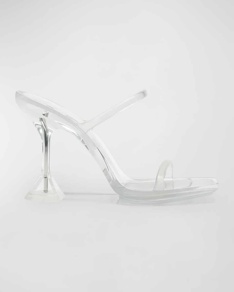 Brito Clear Mule Stiletto Sandals