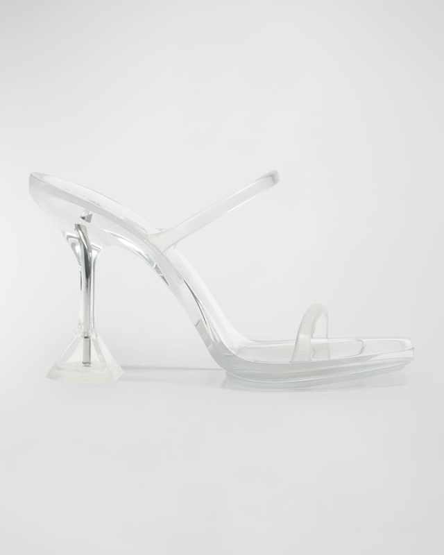 Brito Clear Mule Stiletto Sandals