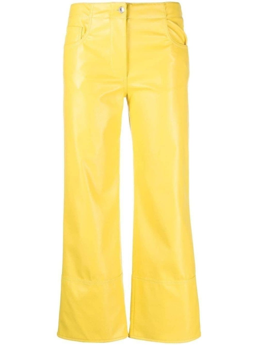 wide-leg cropped trousers