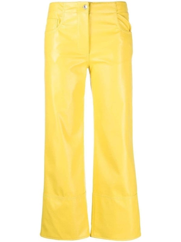 wide-leg cropped trousers
