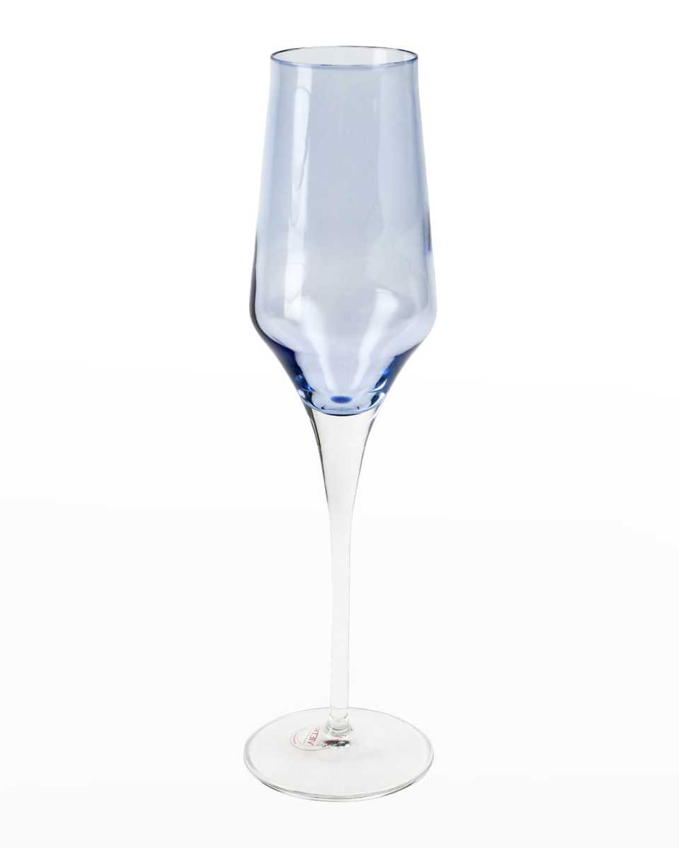 Contessa Blue Champagne Glass