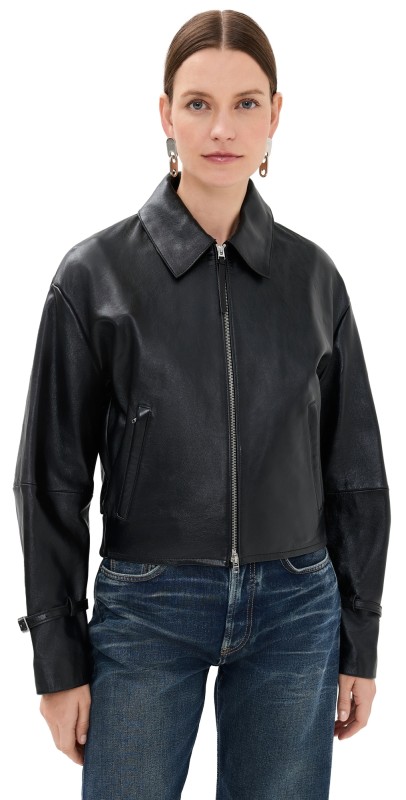 Acne Studios Leather Jacket Black