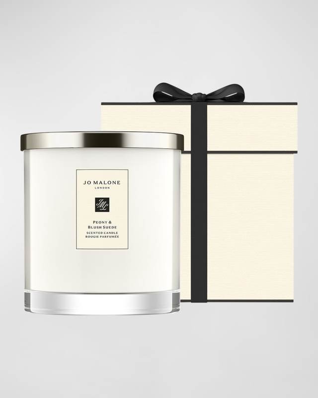 Peony & Blush Suede Luxury Candle