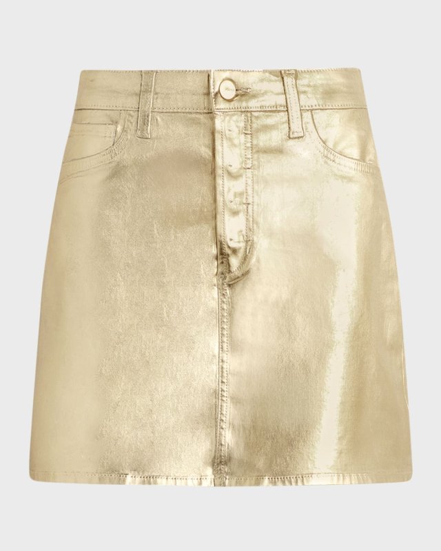 The Cara Foil Mini Skirt