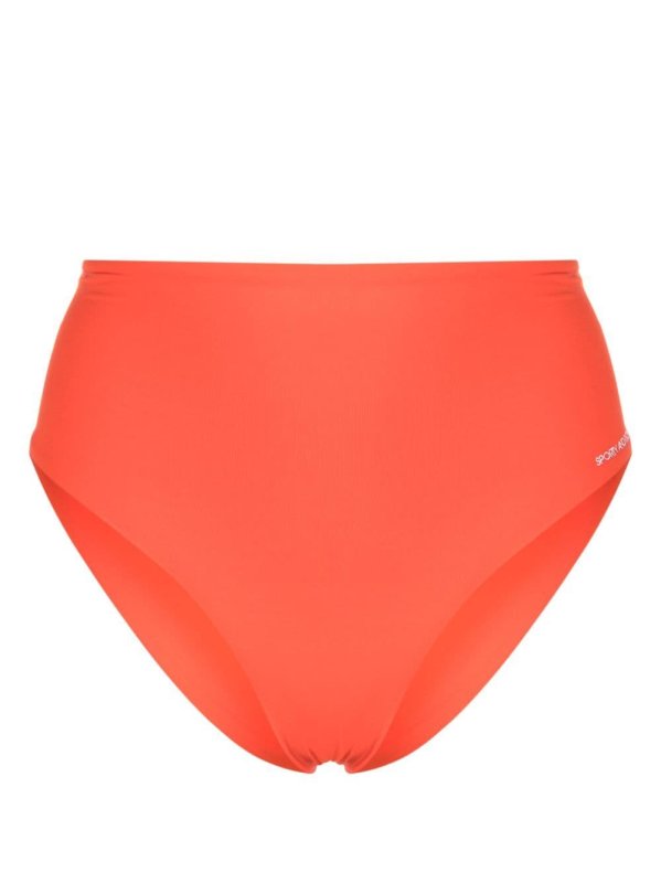 logo-print bikini bottoms