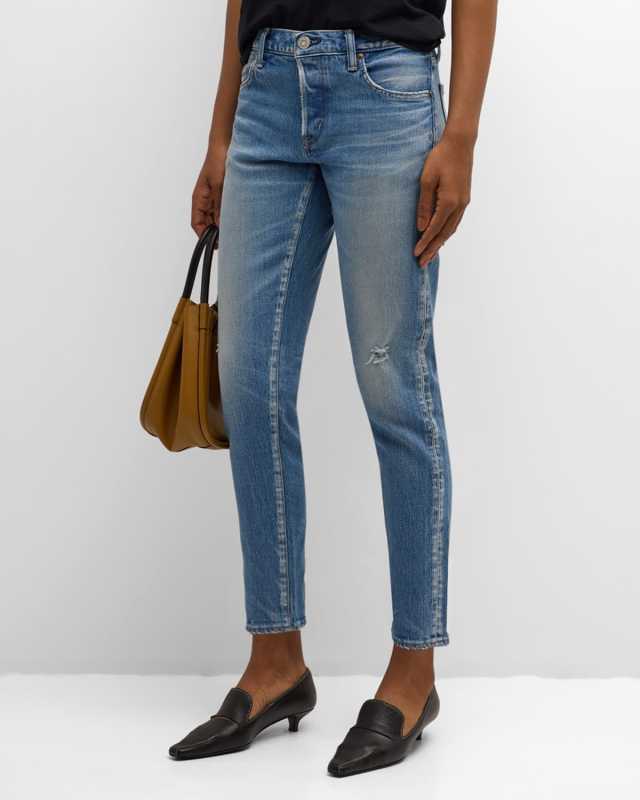 Kendall Tapered Cropped Jeans