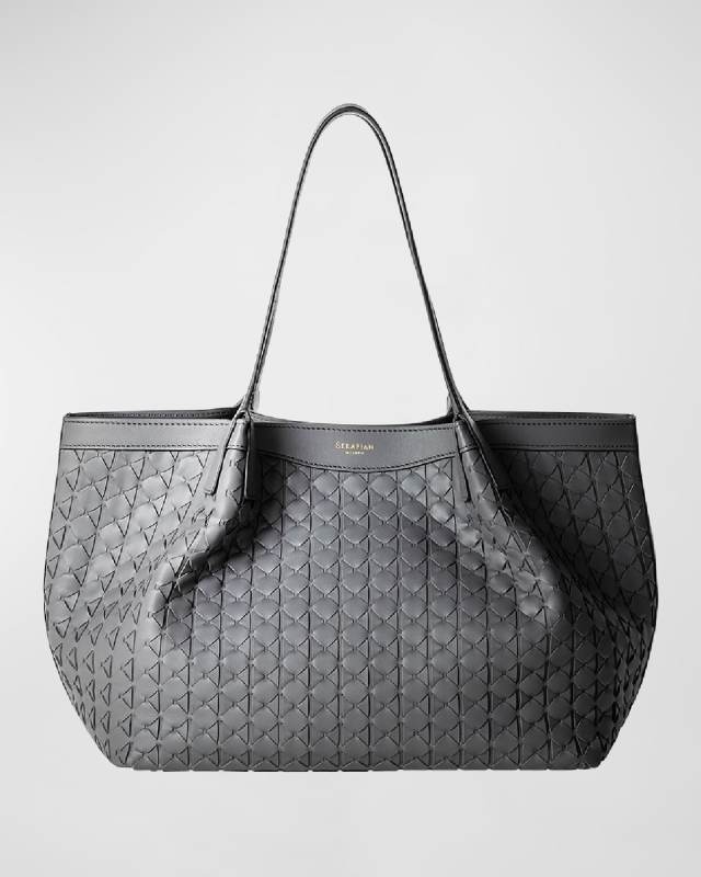 Small Secret Mosaic Leather Tote Bag